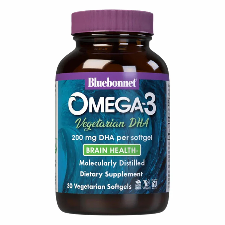 Omega 3 Vegetarian DHA 200 mg 30 Softgels Bluebonnet 1