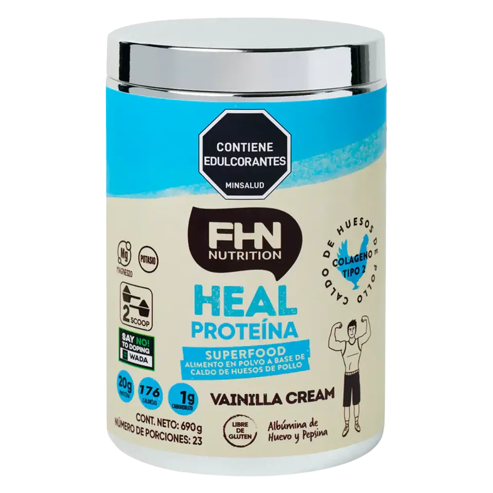 Heal Protein Crema de Vainilla 690 gr FHN 1