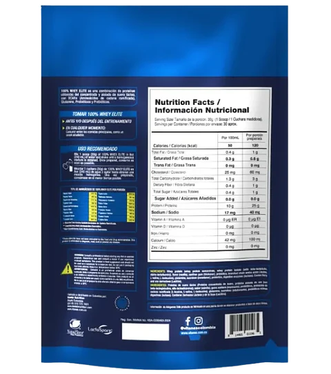 Whey Elite 100% Vitanas Vainilla 2 Libras 