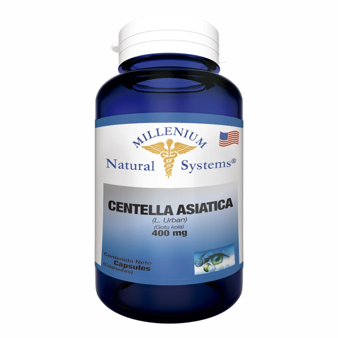 Centella Asiática 400 mg 100 Cápsulas Natural Systems 1