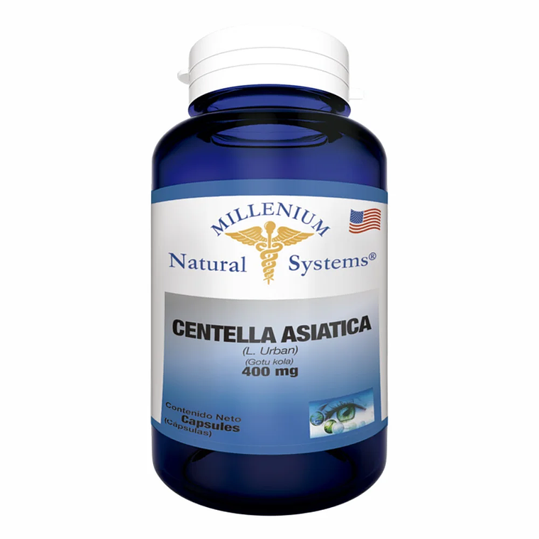 Centella Asiática 400 mg 100 Cápsulas Natural Systems 1