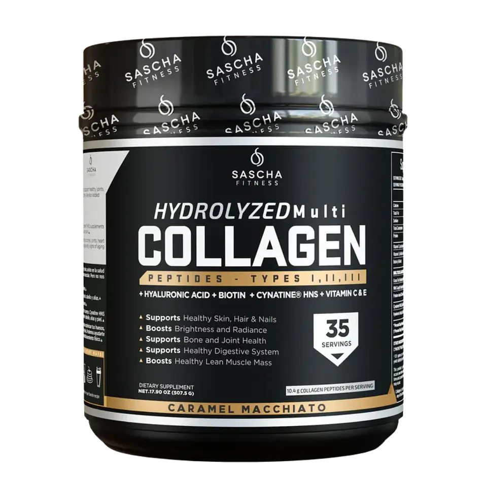 Hydrolyzed Collagen Caramelo 490 g Sascha Fitness 1