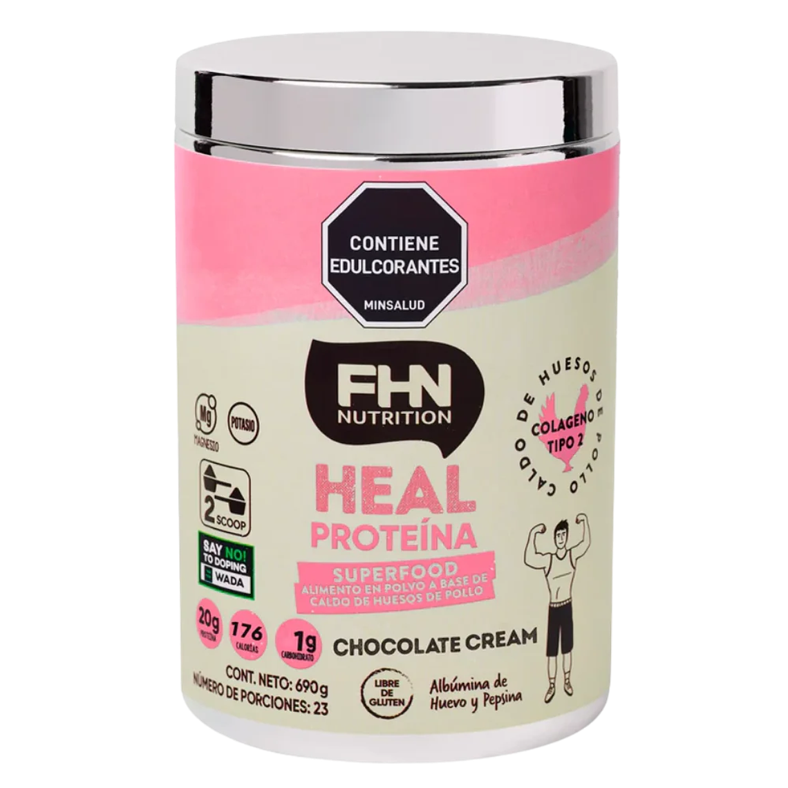 Heal Protein Crema de Chocolate 690 gr FHN 1