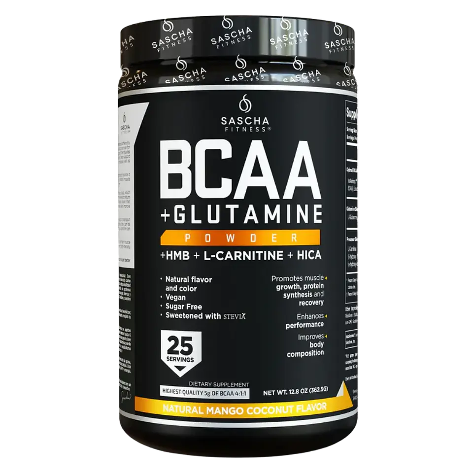 BCAA + Glutamine Mango Sascha Fitness  1