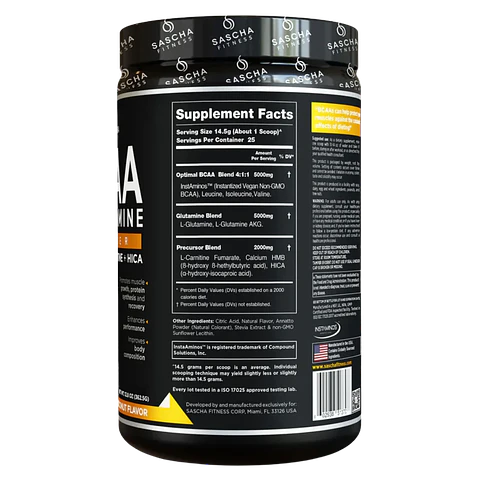 BCAA + Glutamine Mango Sascha Fitness 