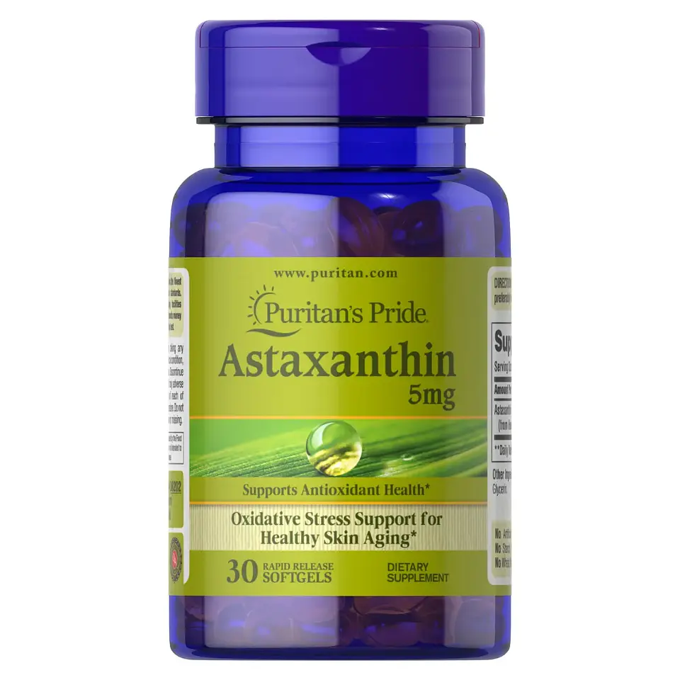 Astaxanthin 5 mg 30 Softgels Puritan's Pride 1