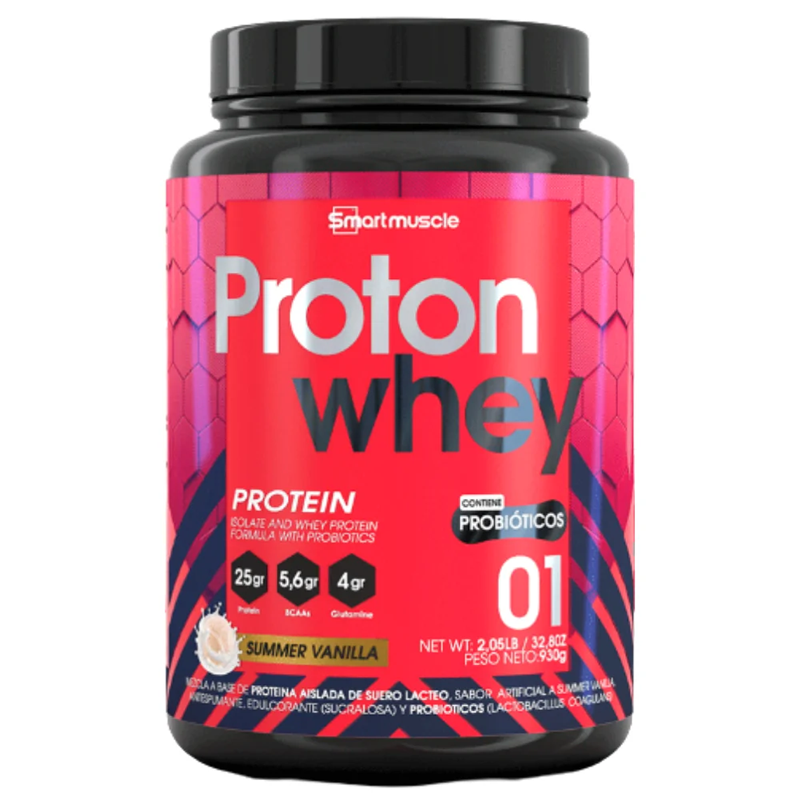 Proton Whey Vainilla 2.05 libras Smart Muscle 1