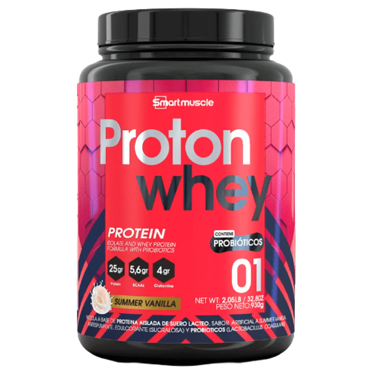 Proton Whey Vainilla 2.05 libras Smart Muscle 1