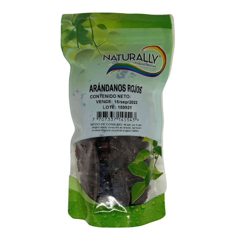 Arándanos Rojos 200 gramos Naturally 1
