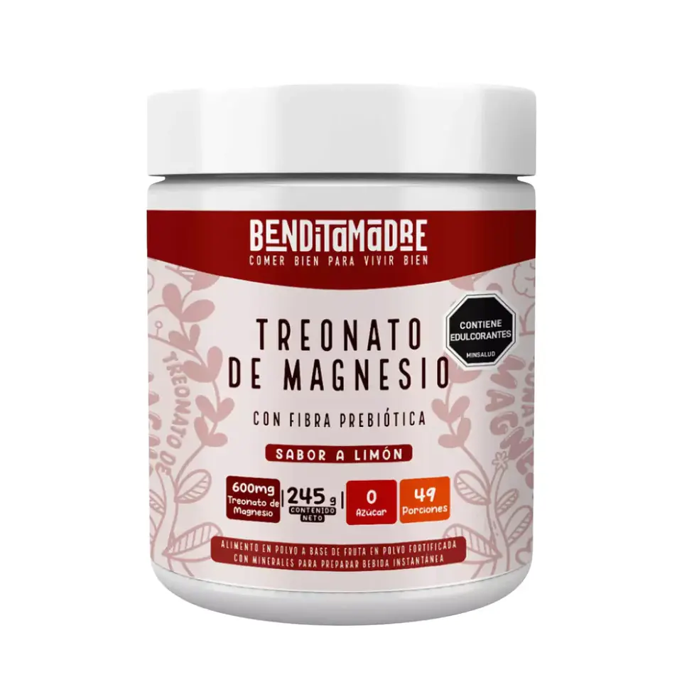 Treonato de Magnesio 245gr Bendita Madre 1