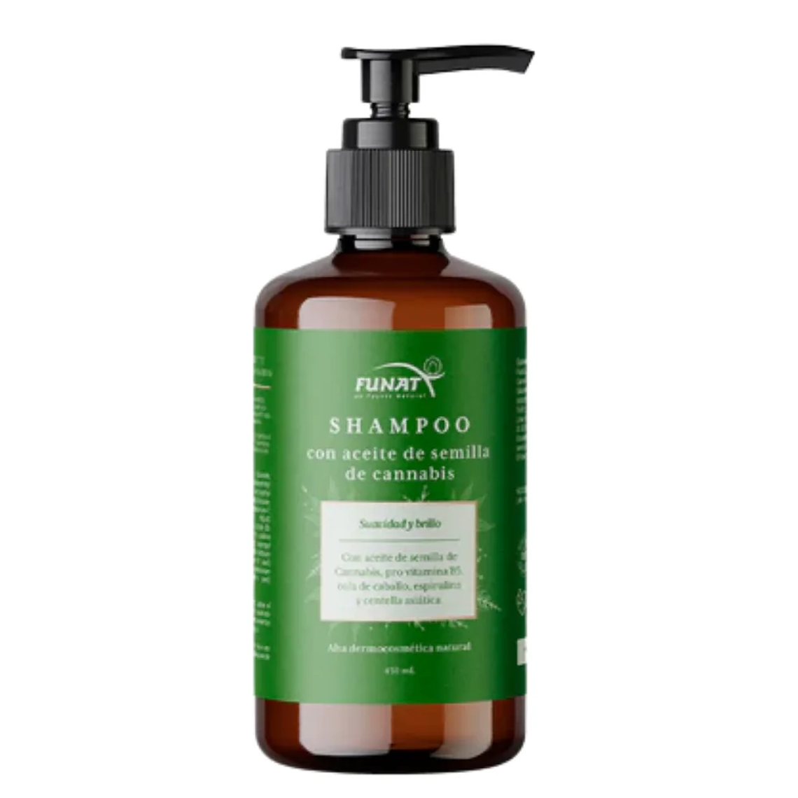 Shampoo con acietes de semilla de Cannabis 450 ml Funat 1