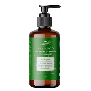 Shampoo con acietes de semilla de Cannabis 450 ml Funat