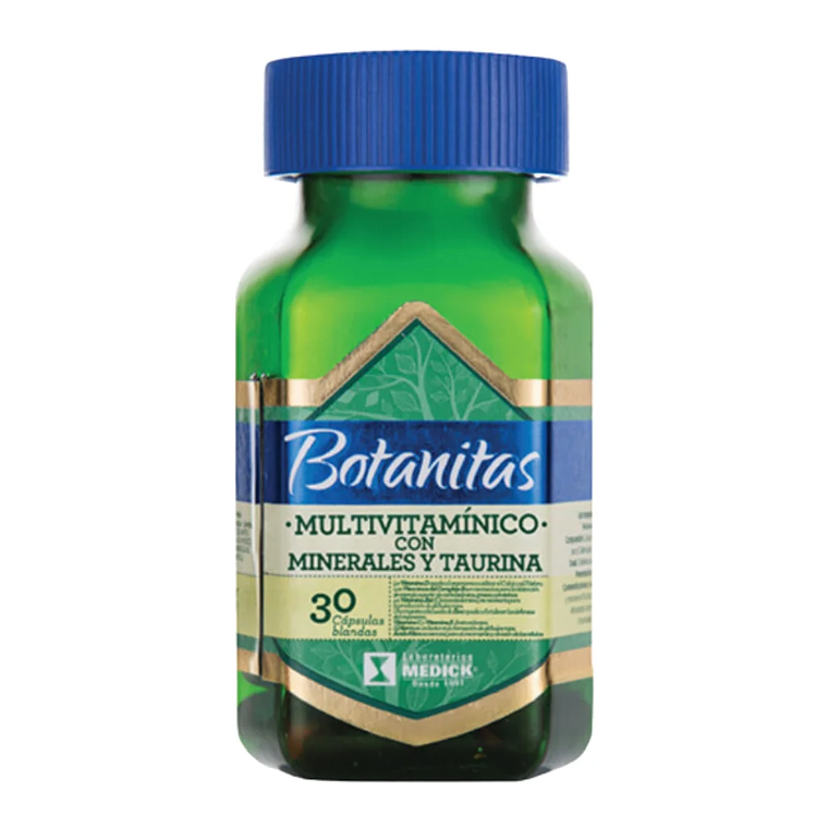 Multivitamínico Minerales y Taurina 30 Cáps Botanitas 1