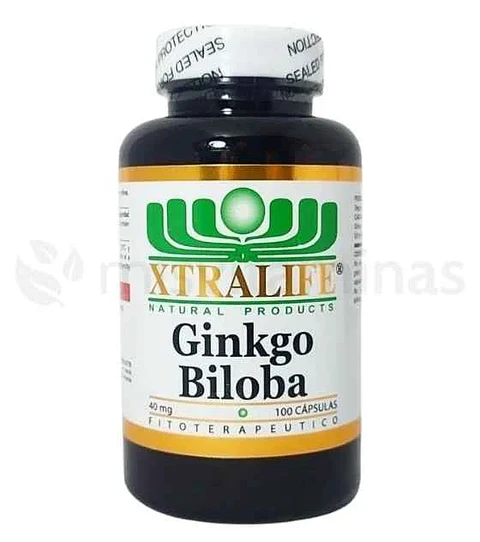 Ginkgo Biloba 40 mg 100 Cápsulas Xtralife 