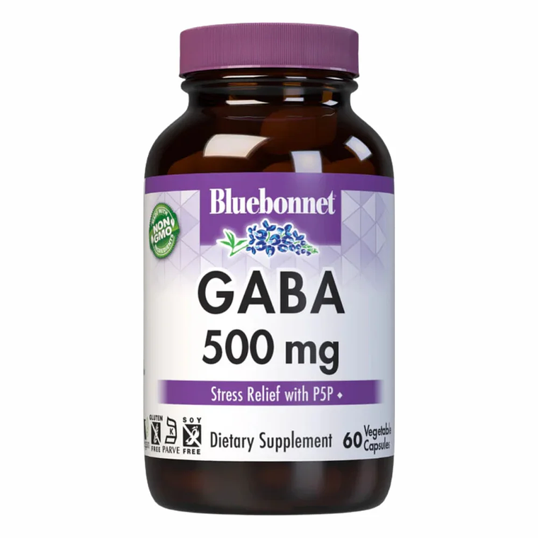 Gaba 500 mg 60 Cápsulas Bluebonnet 1