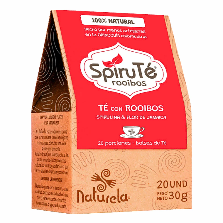 Spiruté Rooibos Té 20 Tizanas Naturela 1