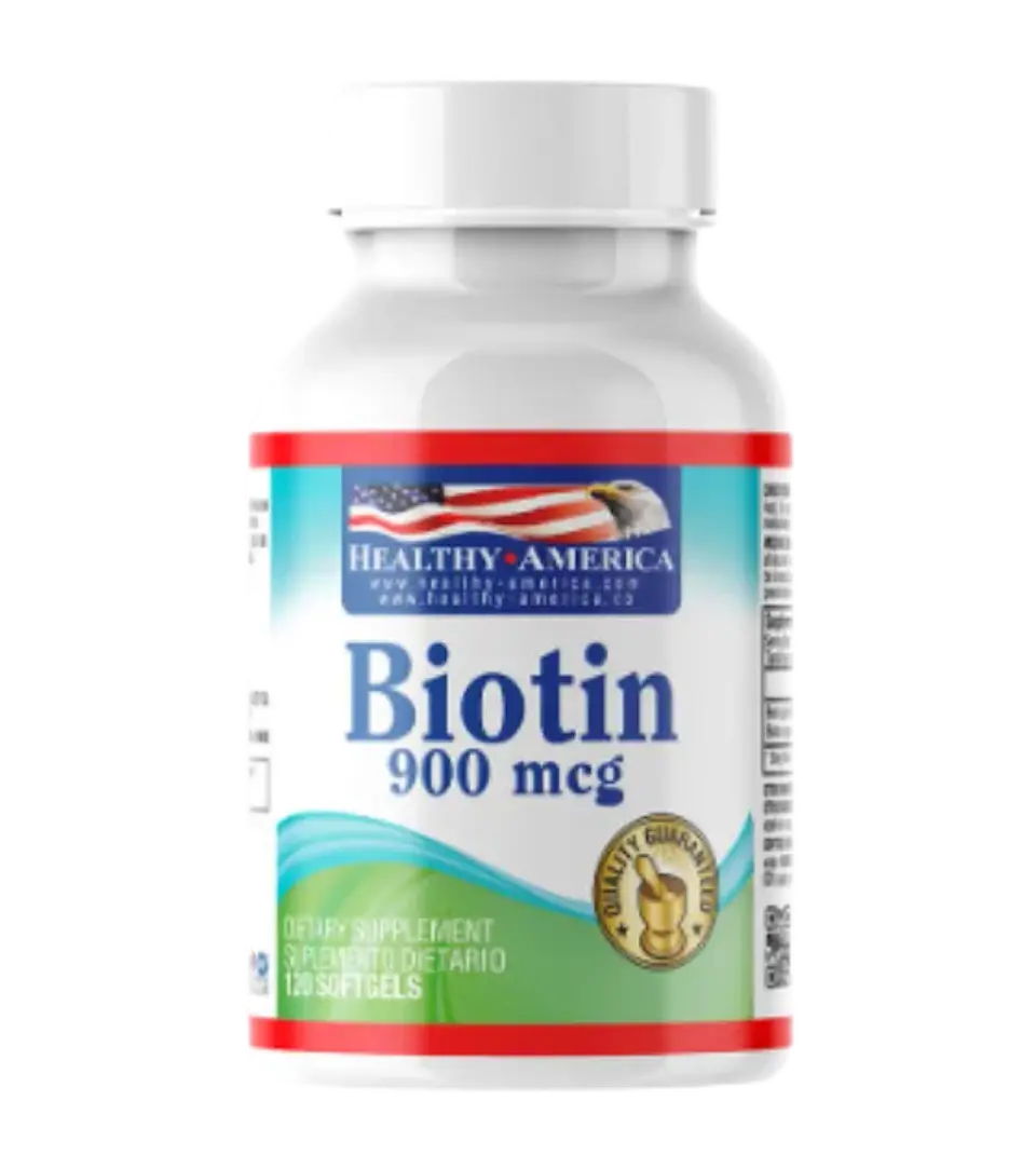 Biotin 900 mcg Healthy America 120 Softgels 1