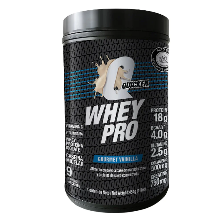 Quicken Whey Pro 454 gr Vainilla 1