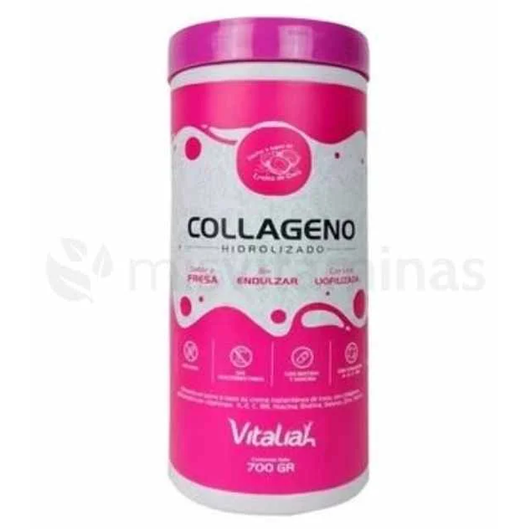 Collageno Hidrolizado Sabor Fresa Vitaliah 700 gramos 1