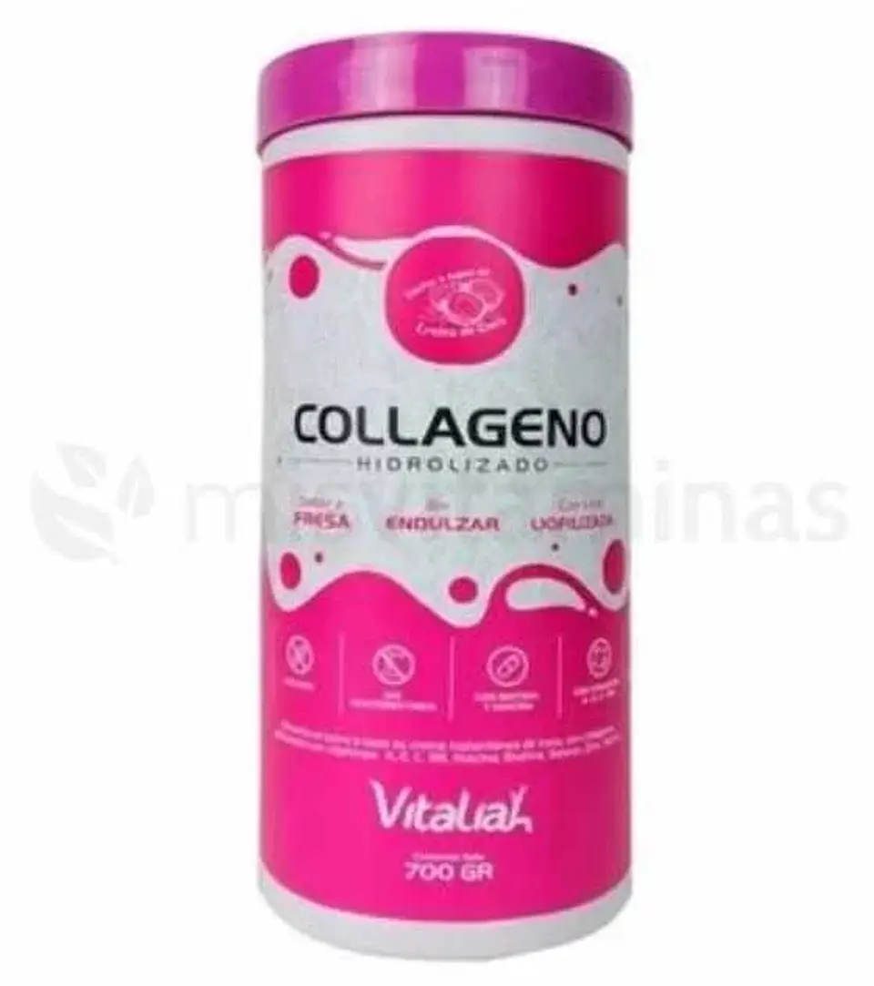 Collageno Hidrolizado Sabor Fresa Vitaliah 700 gramos 1