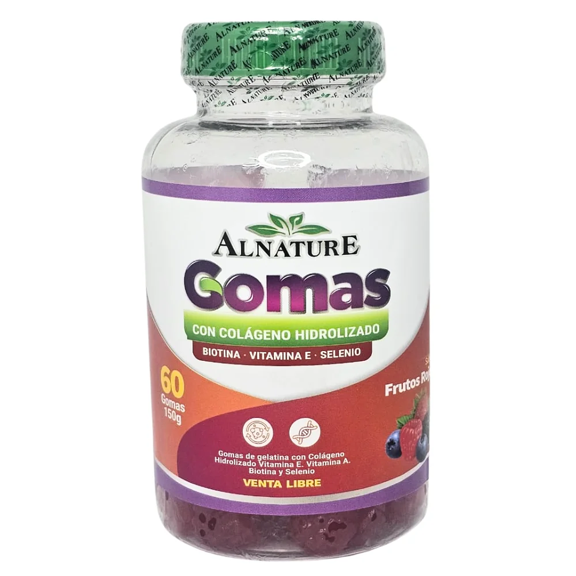 Colágeno Hidrolizado Biotina Vitamina E 60 gomas Alnature 1