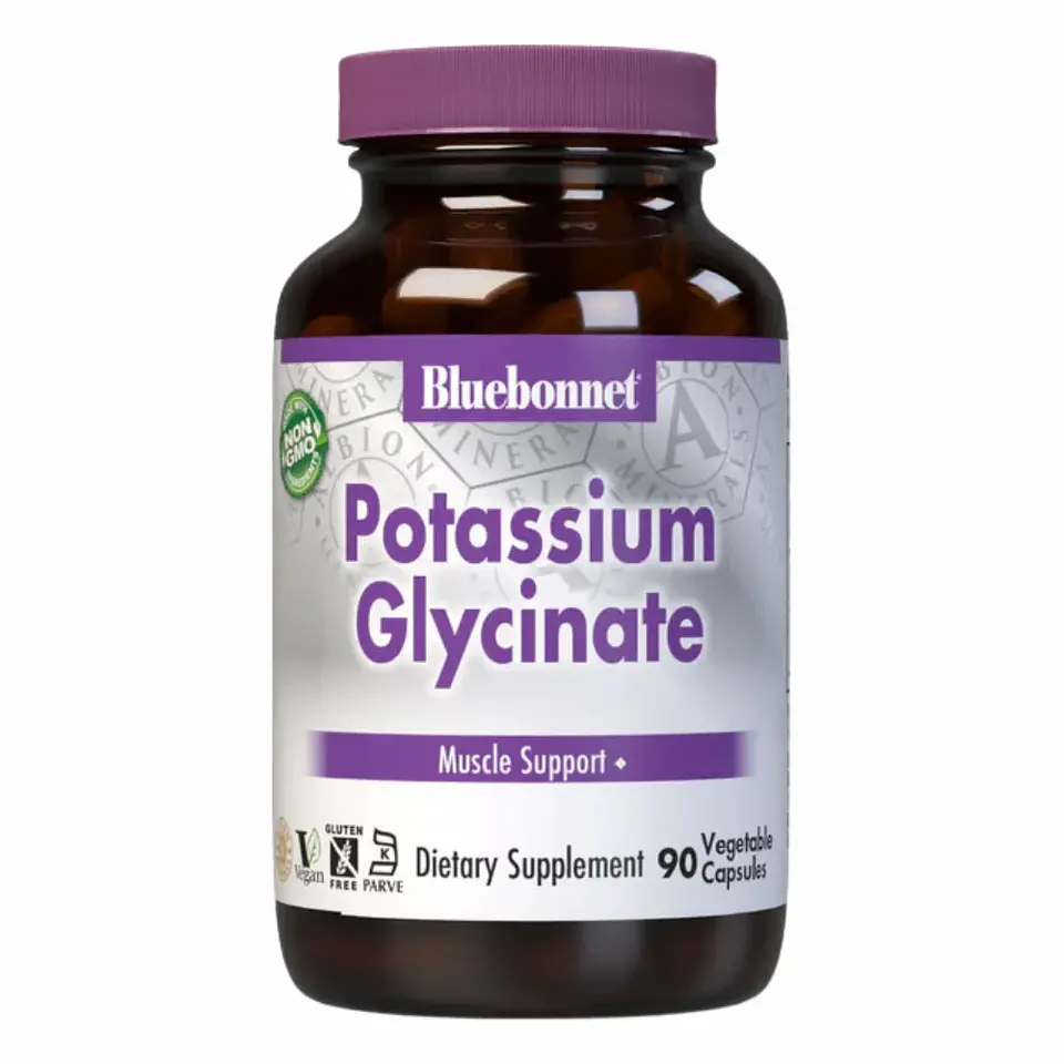 Potassium Glycinate 90 Cápsulas Bluebonnet 1