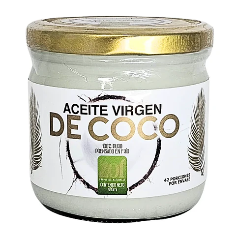 Aceite Virgen de Coco 420 gr Zoi