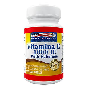 Vitamina E 1000IU with Selenium 100 softgels Healthy America