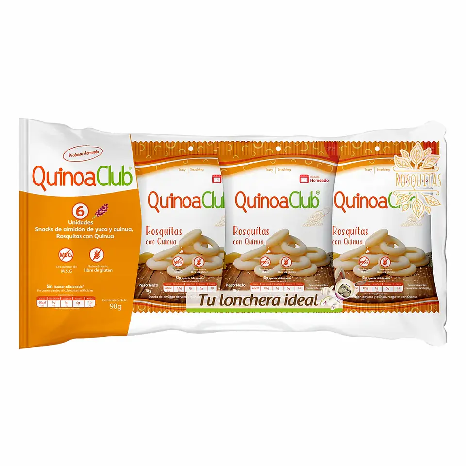 Quinoa Club Rosquitas Naturales 6 Unidades 1