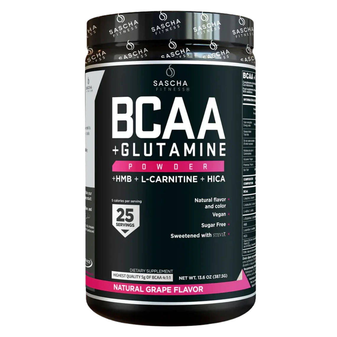 BCAA + Glutamine Uva Sascha Fitness  1
