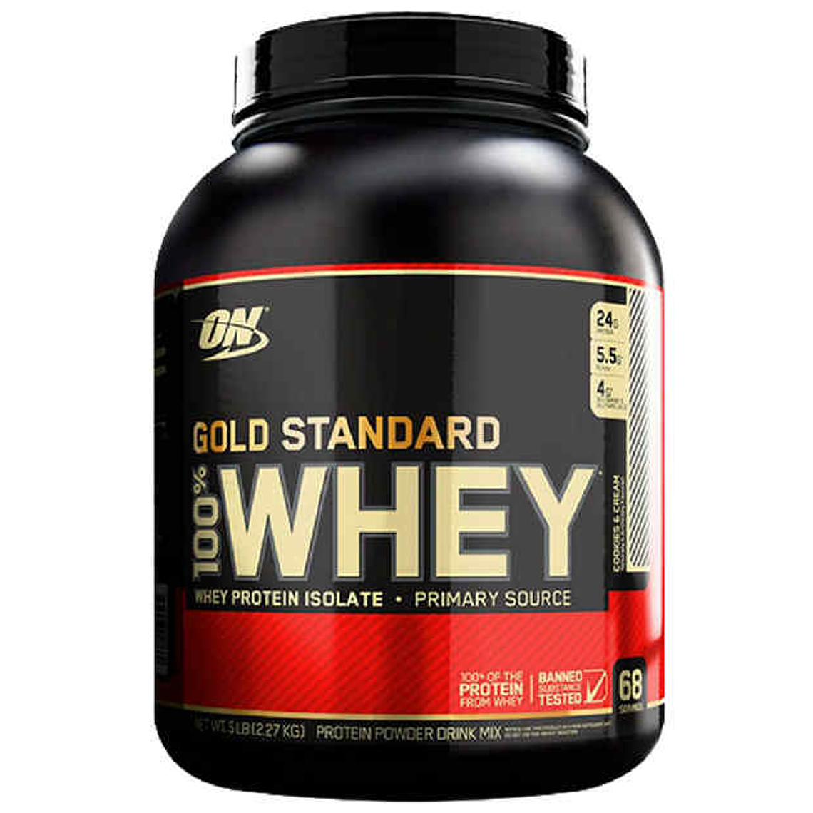 Gold Standard 100 % Whey 5 Libras Optimun Nutrition Chocolate 1