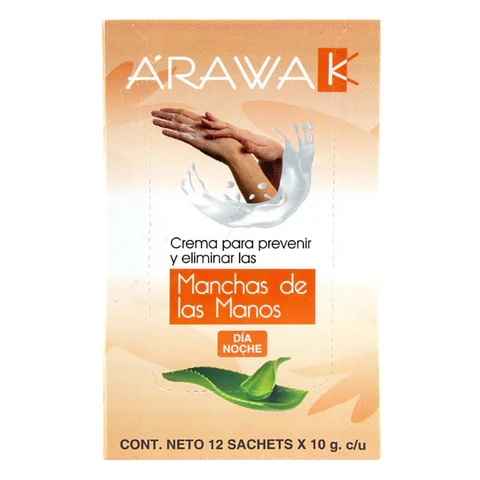 Crema para las Manos Arawak en presentación de 12 sachets