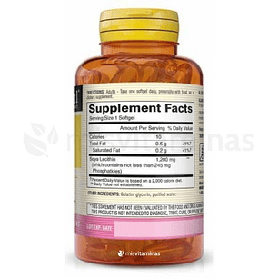 Lecithin 1200 mg 100 Softgels Mason Natural 