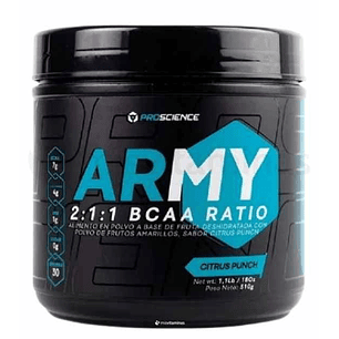 Army Bcaa Ratio Citrus Punch Proscience 540 gramos