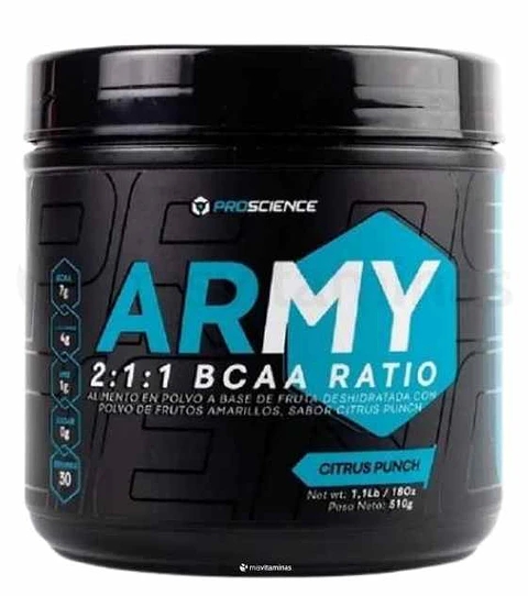 Army Bcaa Ratio Citrus Punch Proscience 540 gramos