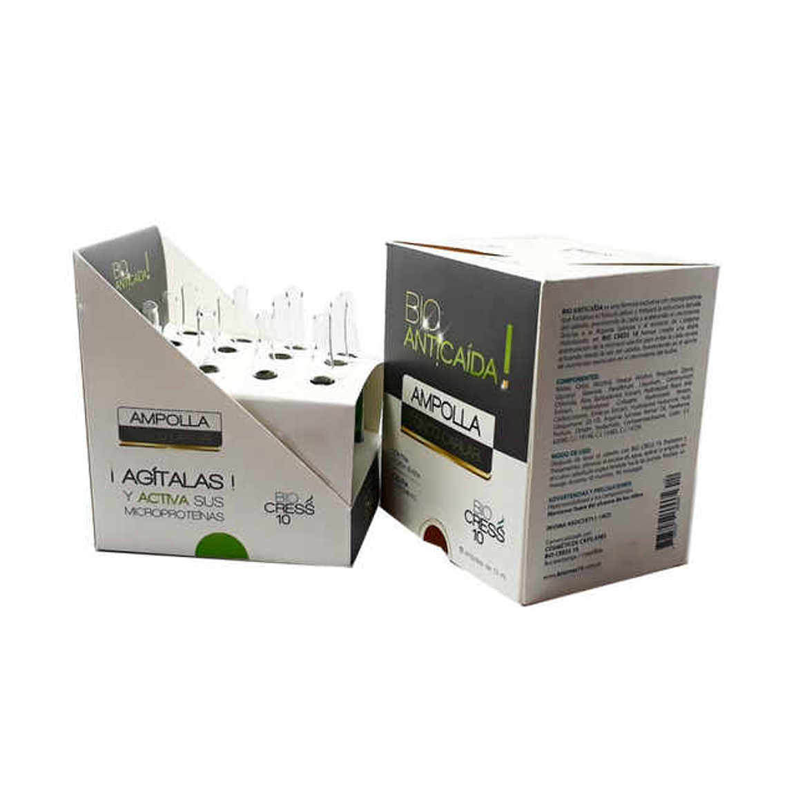 Bio Anticaída Tónico Capilar 12 Ampollas Bio Cress 10 2