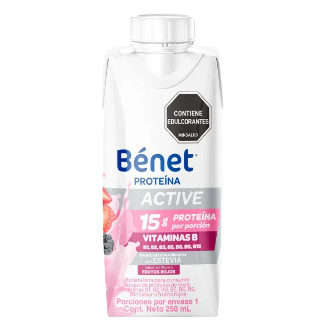 Proteina liquida Bénet Frutos rojos 250ml  1