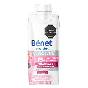Proteina liquida Bénet Frutos rojos 250ml 