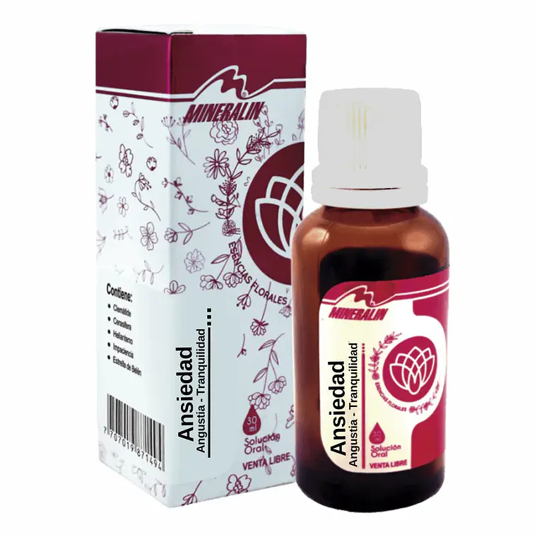 Ansiedad Angustia Tranquilidad 30 ml Mineralin 1