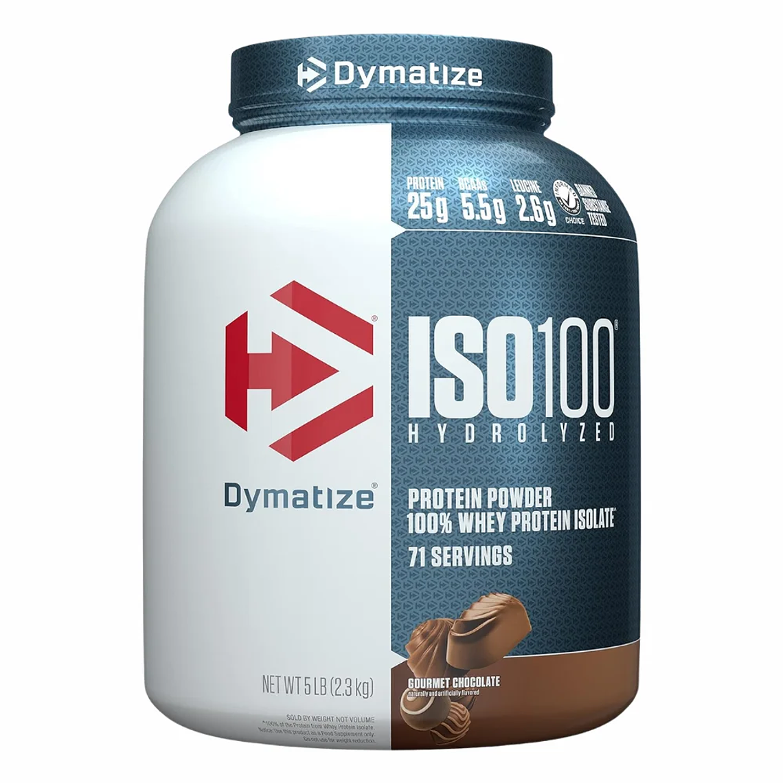 ISO 100 Hydrolyzed 5 Libras Dymatize Chocolate Gourmet 1
