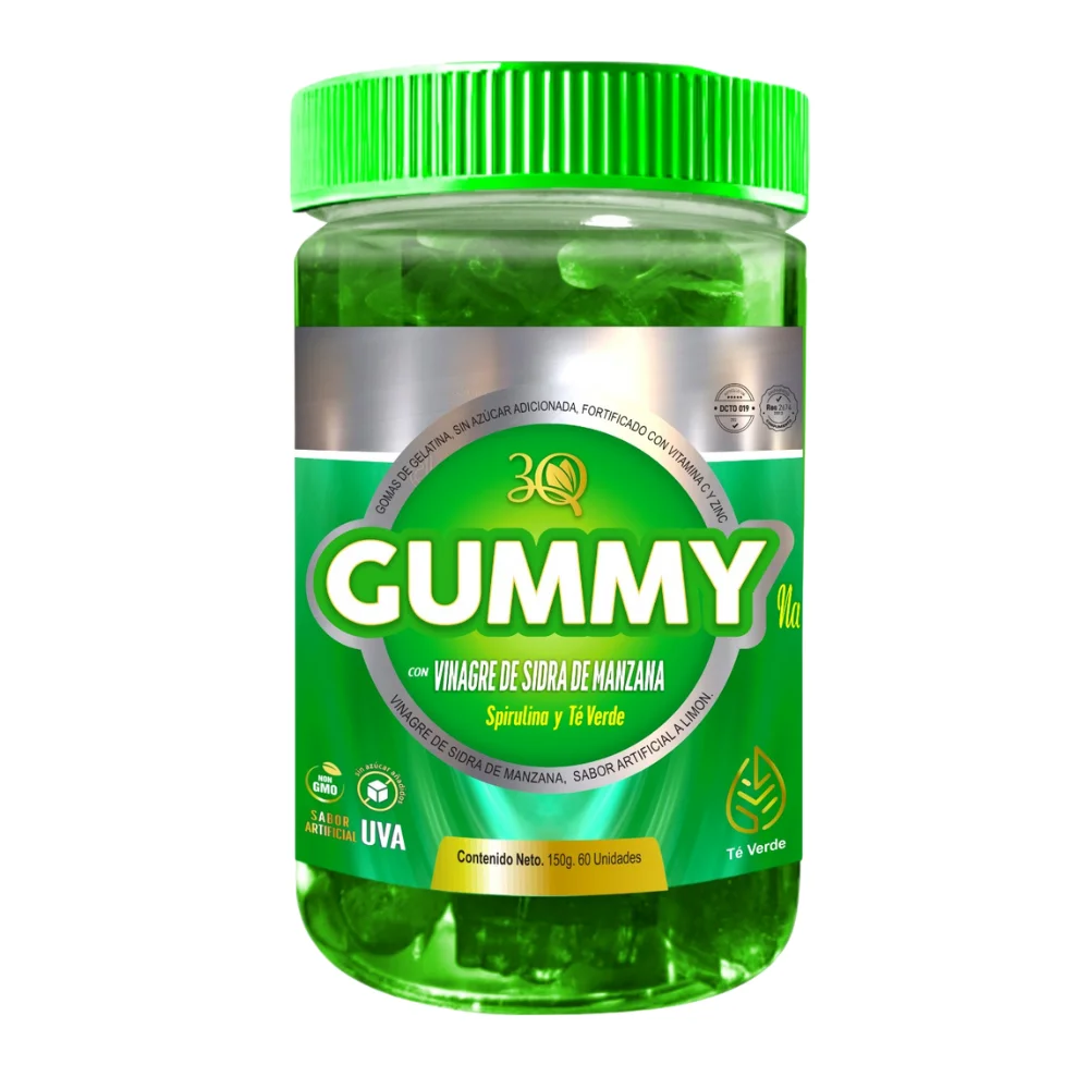 Gummy Vinagre de Cidra de Manzana 60 Gomas 3Q |Mis Vitaminas Gummy Vinagre de Cidra de Manzana 60 Gomas 3Q |Mis Vitaminas