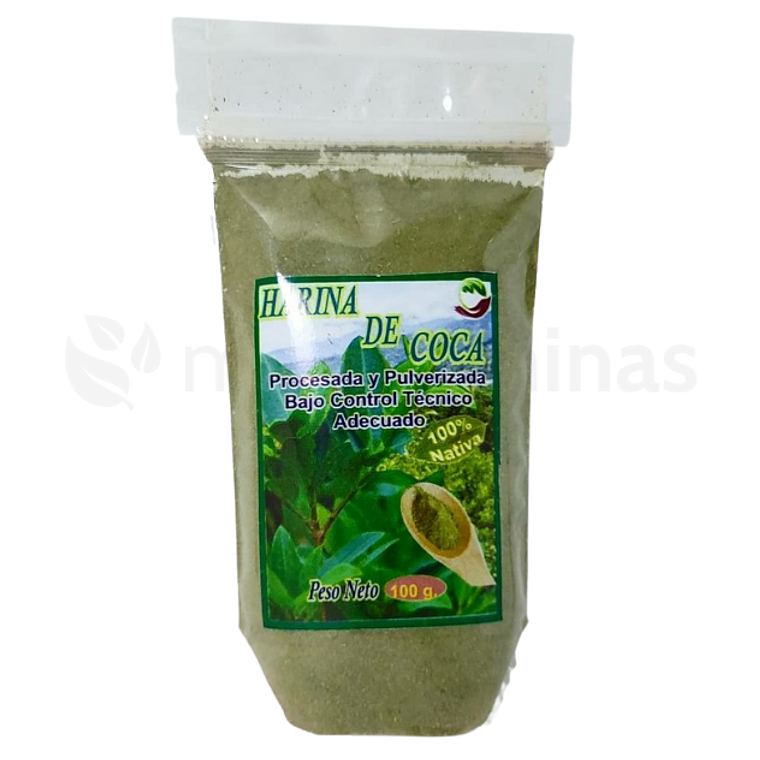 Harina de Coca Procesada y Pulverizada 100 gr 1