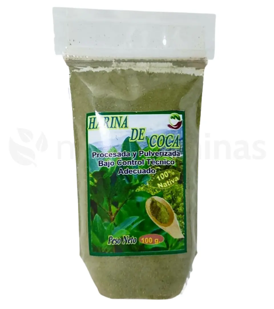 Harina de Coca Procesada y Pulverizada 100 gr 1