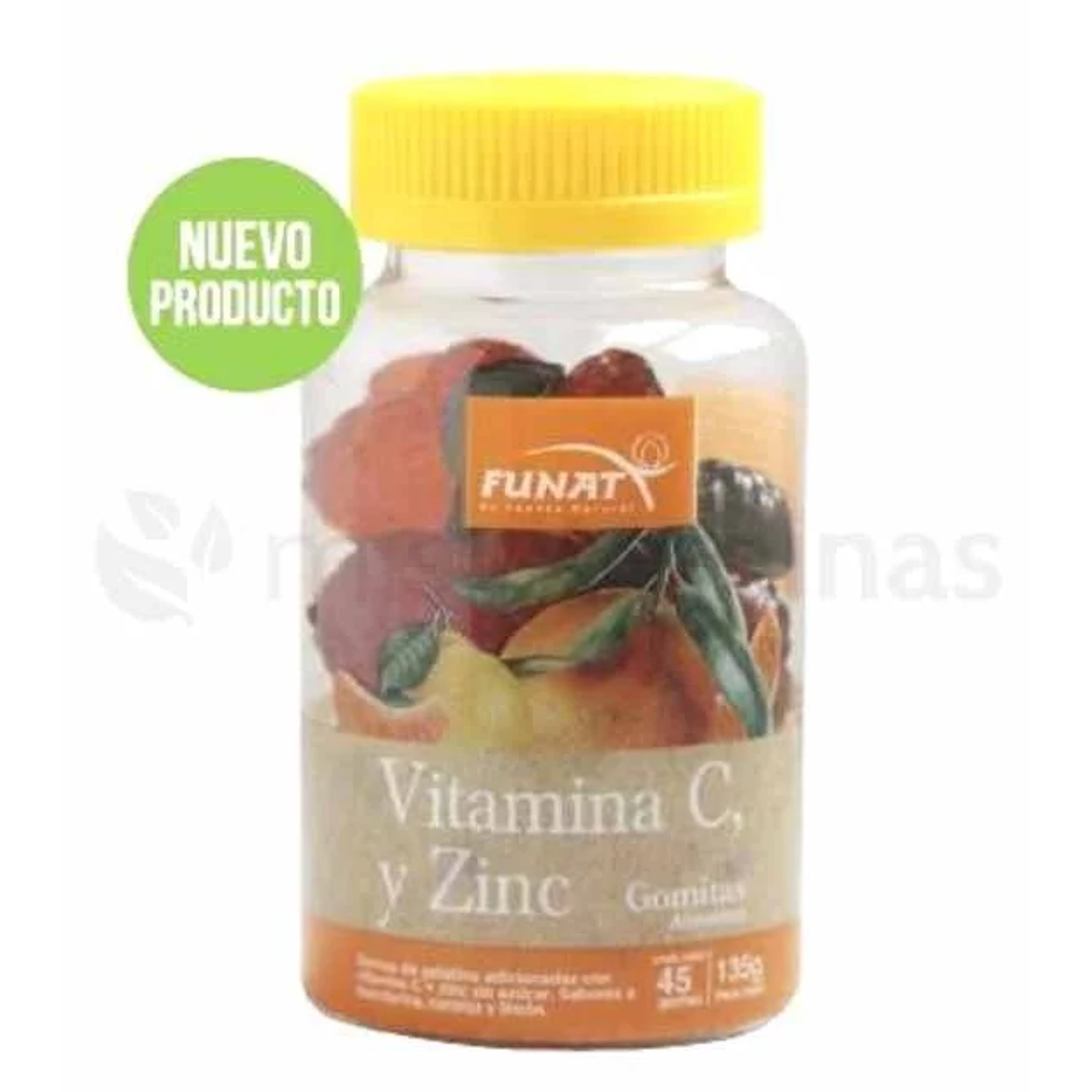 Vitamina C con Zinc 45 Gomas Funat  1