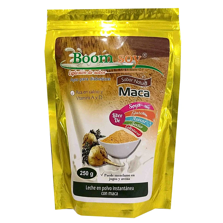 Leche en Polvo con Maca 250 gr Boom Soy 1