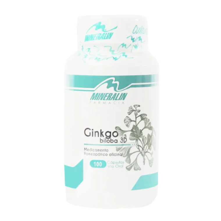 Ginkgo Biloba 100 Cápsulas Mineralin  1