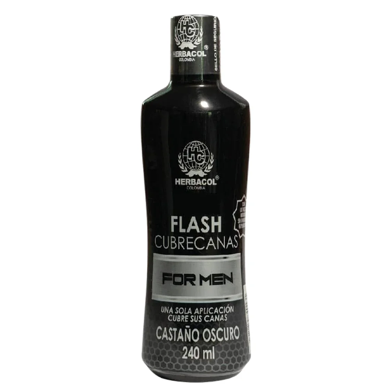 Tónico Capilar Flash Cubrecanas For Men 240 ml Herbacol 1