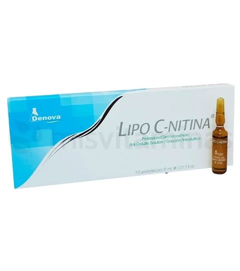 Lipo C-Nitina L Carnitina 10 Ampolletas Denova 