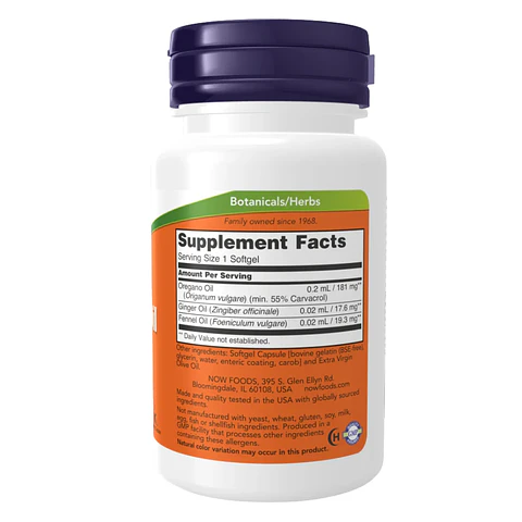 Oregano Oil 90 Softgels NOW