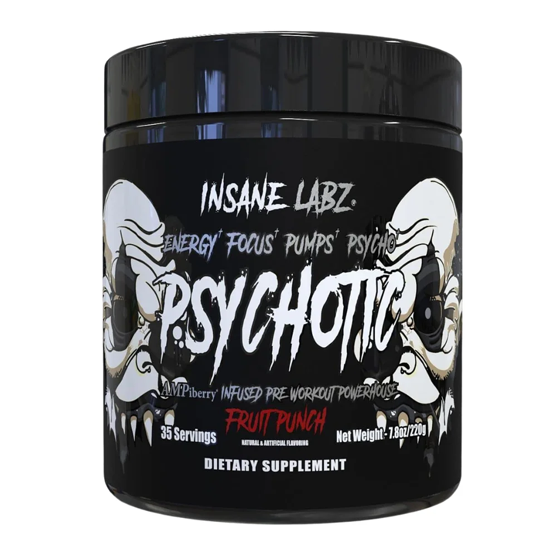 Psychotic Pre Workout Water Melon 220 gr Insane Labz 1